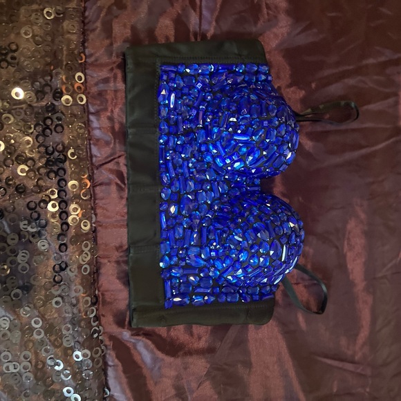 Rhinestone Charmian Bra-top like new, only used once - Picture 8 of 8